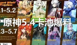 原神3.4最新卡池爆料,新角色与限定武器齐聚，探索神秘“翠绿之影”